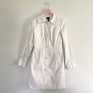 H&M Jacket Coat 3/4 Length 100% Cotton Sz 4